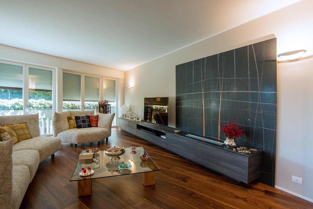 appartamento finiture eleganti Milano Living room