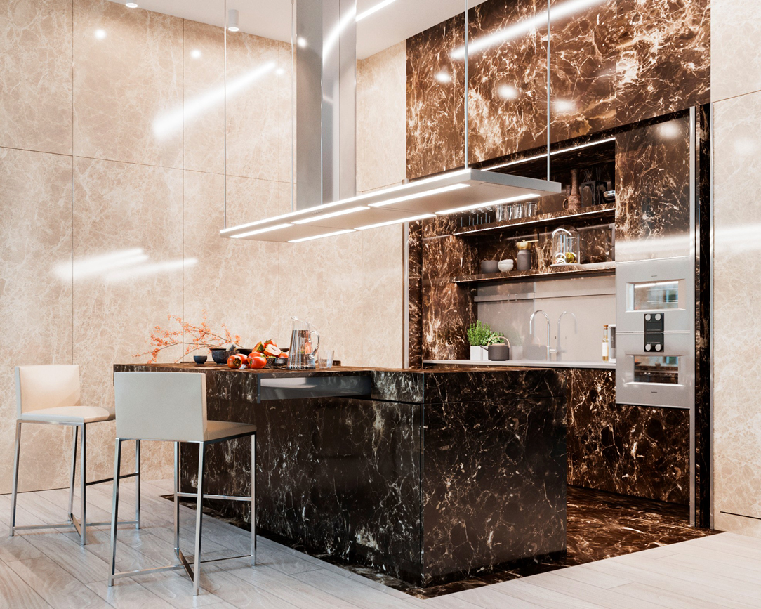 render cucina in marmo 02
