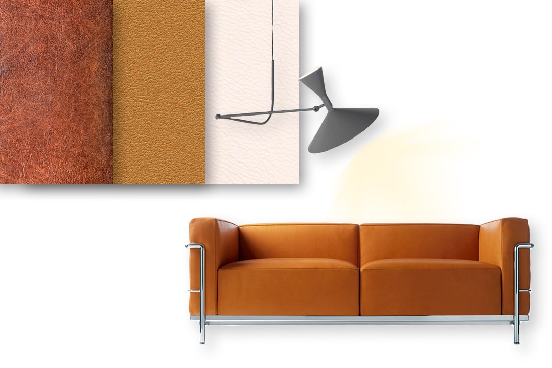moodboard-modern-style-Modulor-sofa-materials-leather