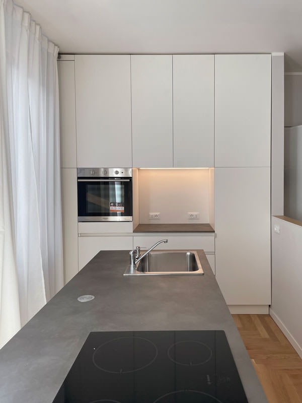 furniture columns kitchen service minimal style bilaminate top lacobel day compartment